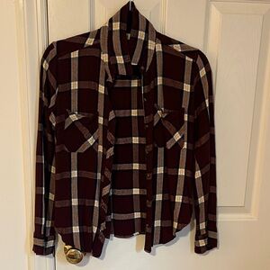 Abercrombie. Small. Chic Plaid Long Sleeve Shirt